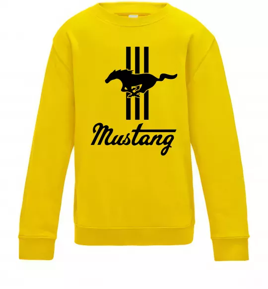 Дитячий світшот Mustang logo Сонячно жовтий фото