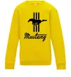 Дитячий світшот Mustang logo Сонячно жовтий фото