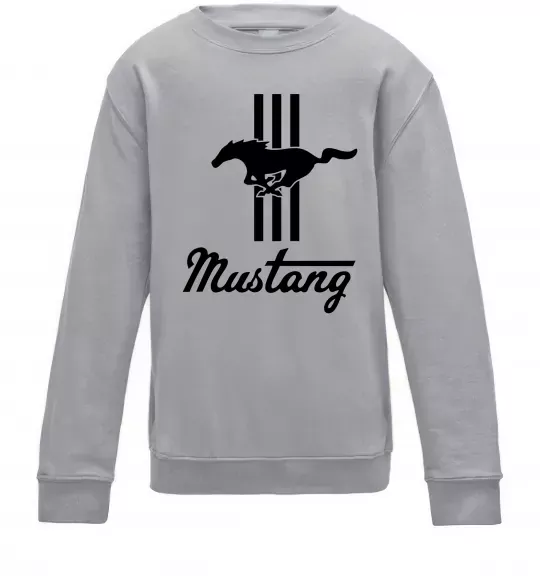 Дитячий світшот Mustang logo Сірий меланж фото