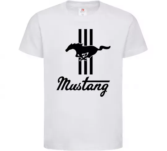 Детская футболка Mustang logo Белый фото