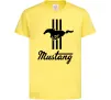Детская футболка Mustang logo Лимонный фото