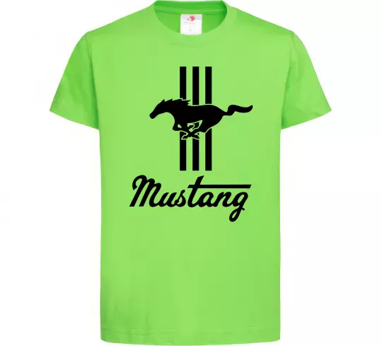 Детская футболка Mustang logo Лаймовый фото