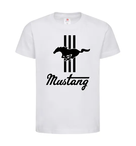 Детская футболка Mustang logo Белый фото