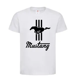 Детская футболка Mustang logo Белый фото