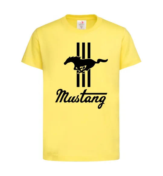 Детская футболка Mustang logo Лимонный фото