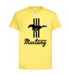 Детская футболка Mustang logo Лимонный фото