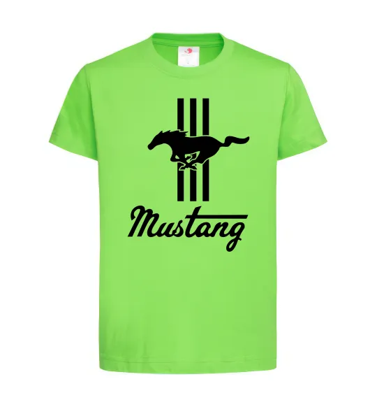 Детская футболка Mustang logo Лаймовый фото