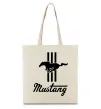 Эко-сумка Mustang logo Бежевый Эко-сумка Mustang logo Бежевый фото