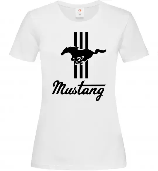 Женская футболка Mustang logo Белый фото