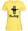 Женская футболка Mustang logo Лимонный фото