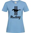 Женская футболка Mustang logo Голубой фото