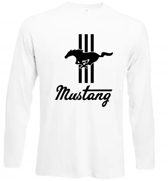 Лонгслів Mustang logo Білий фото