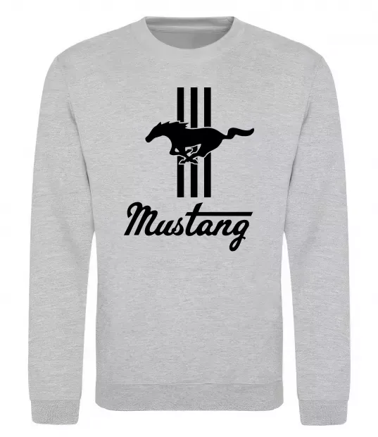 Світшот Mustang logo Сірий меланж фото