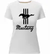 Женская премиум футболка Mustang logo Белый фото