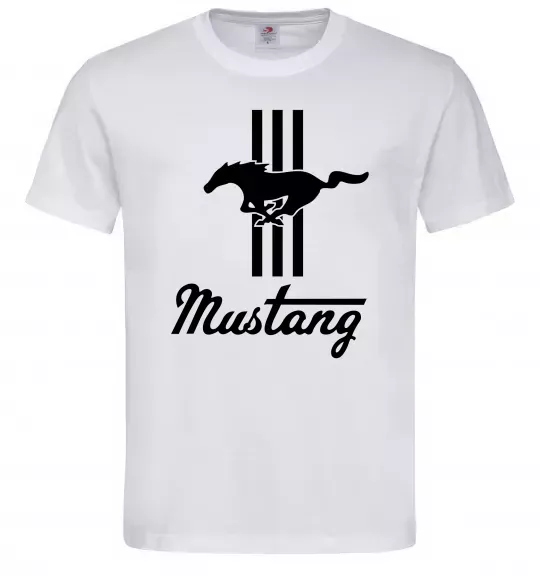 Чоловіча футболка Mustang logo Білий фото