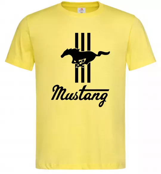 Чоловіча футболка Mustang logo Лимонний фото