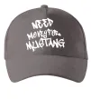 Кепка Need money for Mustang Серый фото