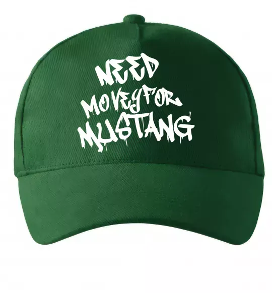 Кепка Need money for Mustang Темно-зеленый фото