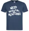 Чоловіча футболка Need money for Mustang Темно-синій фото