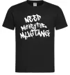 Чоловіча футболка Need money for Mustang Чорний фото