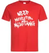 Чоловіча футболка Need money for Mustang Червоний фото