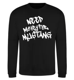 Свитшот Need money for Mustang Черный фото