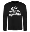 Світшот Need money for Mustang Чорний фото