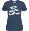 Жіноча футболка Need money for Mustang Темно-синій фото