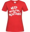 Жіноча футболка Need money for Mustang Червоний фото