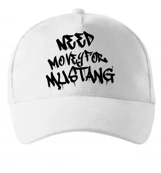 Кепка Need money for Mustang Белый фото