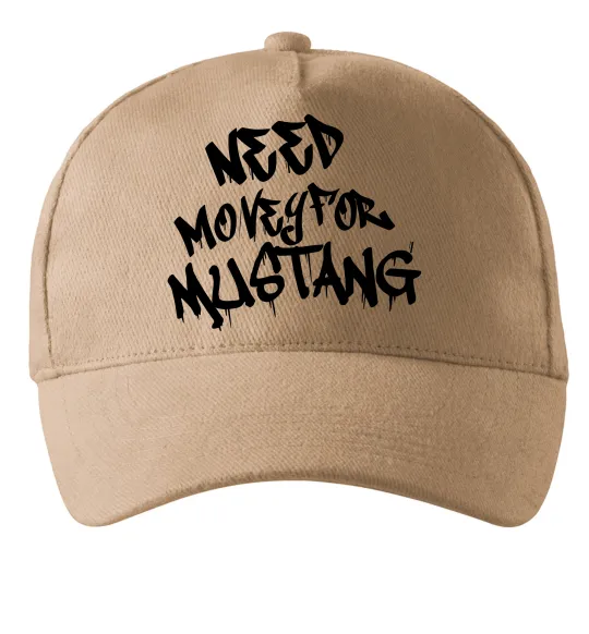 Кепка Need money for Mustang Песочный фото