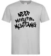 Чоловіча футболка Need money for Mustang Сірий фото