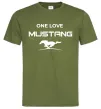 Чоловіча футболка One love Mustang Оливковий фото