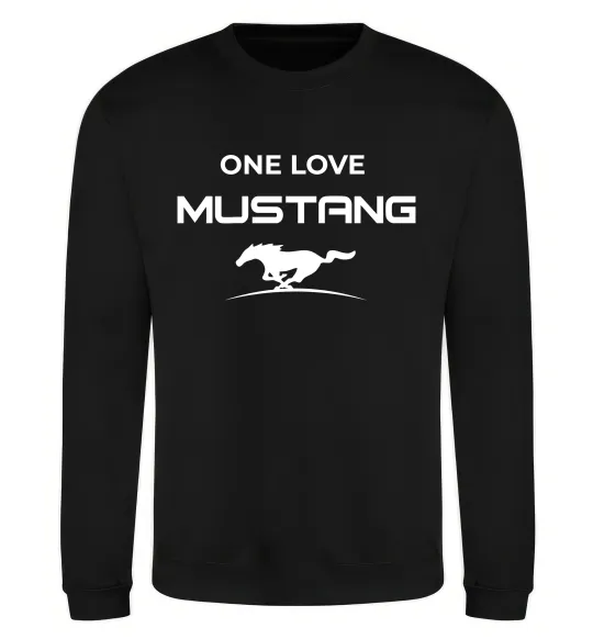 Свитшот One love Mustang Черный фото