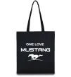 Эко-сумка One love Mustang Черный фото
