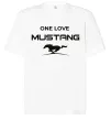 Футболка Оверсайз One love Mustang Білий фото
