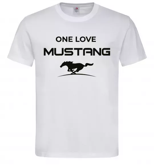 Чоловіча футболка One love Mustang Білий фото