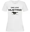 Женская футболка One love Mustang Белый фото