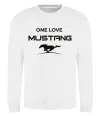 Світшот One love Mustang Білий фото