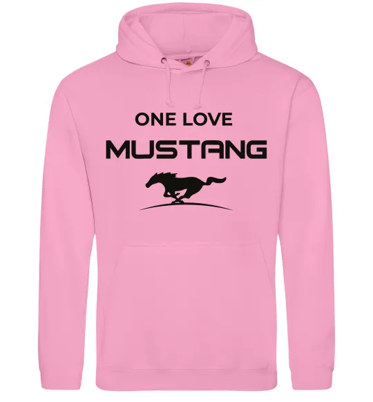 Мужская толстовка (худи) One love Mustang Розовый фото