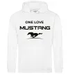 Чоловіча толстовка (худі) One love Mustang Білий фото