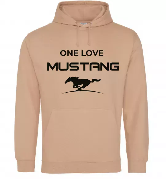 Чоловіча толстовка (худі) One love Mustang Пісочний фото