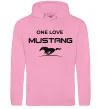 Женская толстовка (худи) One love Mustang Розовый фото