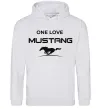 Жіноча толстовка (худі) One love Mustang Сірий меланж фото