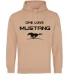 Жіноча толстовка (худі) One love Mustang Пісочний фото