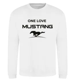 Свитшот One love Mustang Белый фото