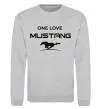 Свитшот One love Mustang Серый меланж фото