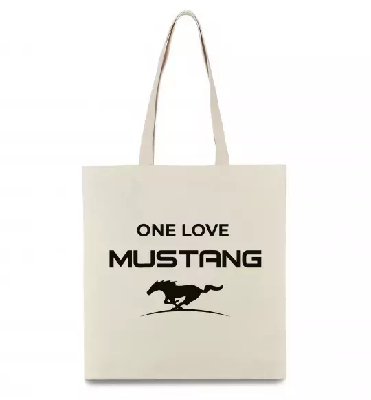 Эко-сумка One love Mustang Бежевый фото