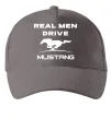 Кепка Real men drive Mustang Серый фото