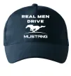 Кепка Real men drive Mustang Темно-синий фото